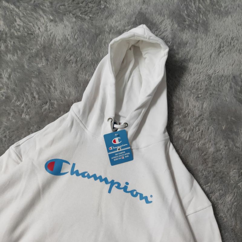 Sweater Hoodie Champion Tie Dye Gradasi Fulltag &amp; Lebel