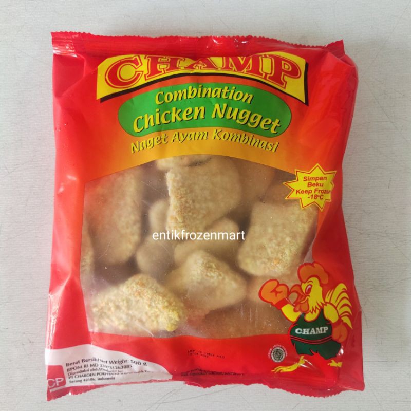 

Champ Chicken Nugget dan Stick 450gr [Kemasan Terbaru]