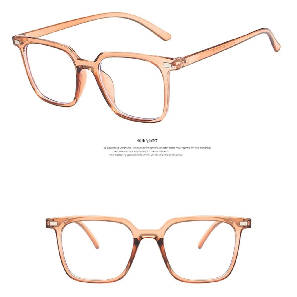 Kacamata Anti Radiasi Wanita Pria Frame Sunglasses Lensa Transparan Import Alibaba1688