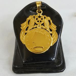 Unik Bandul Koin Suku Ringgit Lapis Emas 24k Limited
