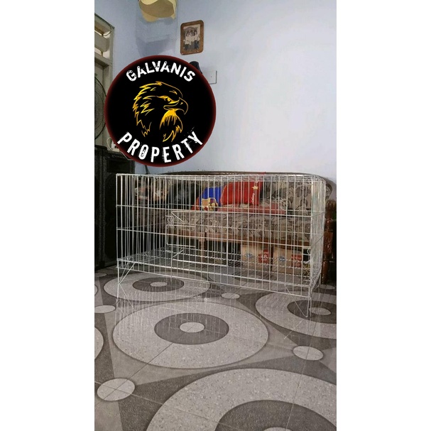 kandang galvanis untuk kucing / anjing /musang /ayam / iguana / kelinci / kandang besi galvanis serb
