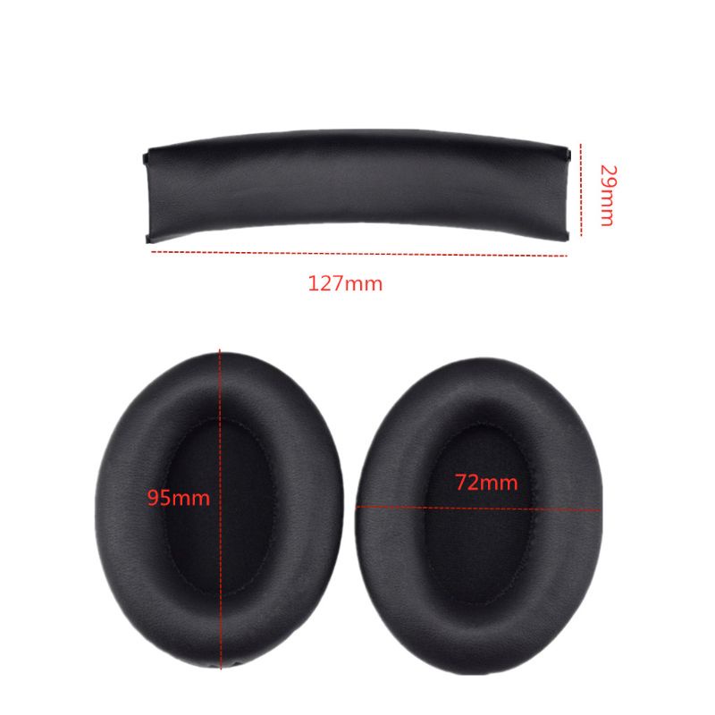 Btsg E Pair Bantalan Earpad headphone Warna Hitam Untuk monster By Dr.Dre SOLO1.0