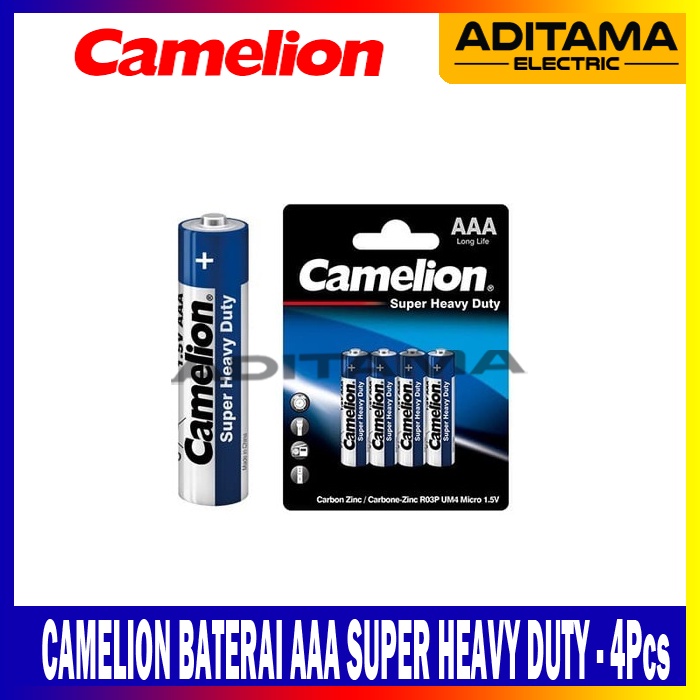 CAMELION BATERAI SUPER HEAVY DUTY AAA/A3 - 4 PCS