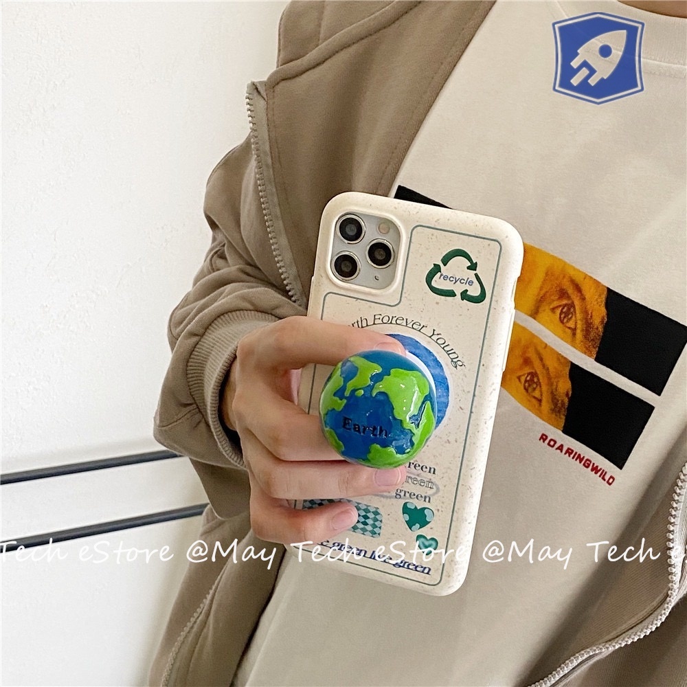 Phone Stand Planet Bumi Keep Earth Green iPhone X XS XR XSMAX 11 12 13 PRO PROMAX