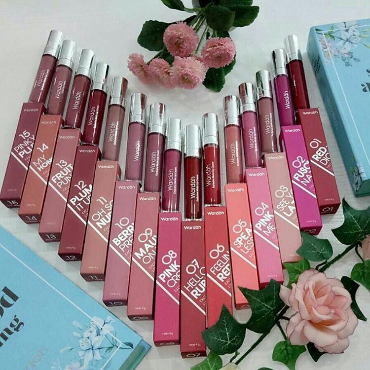 18 Warna  Lipstik  Matte  Wardah 