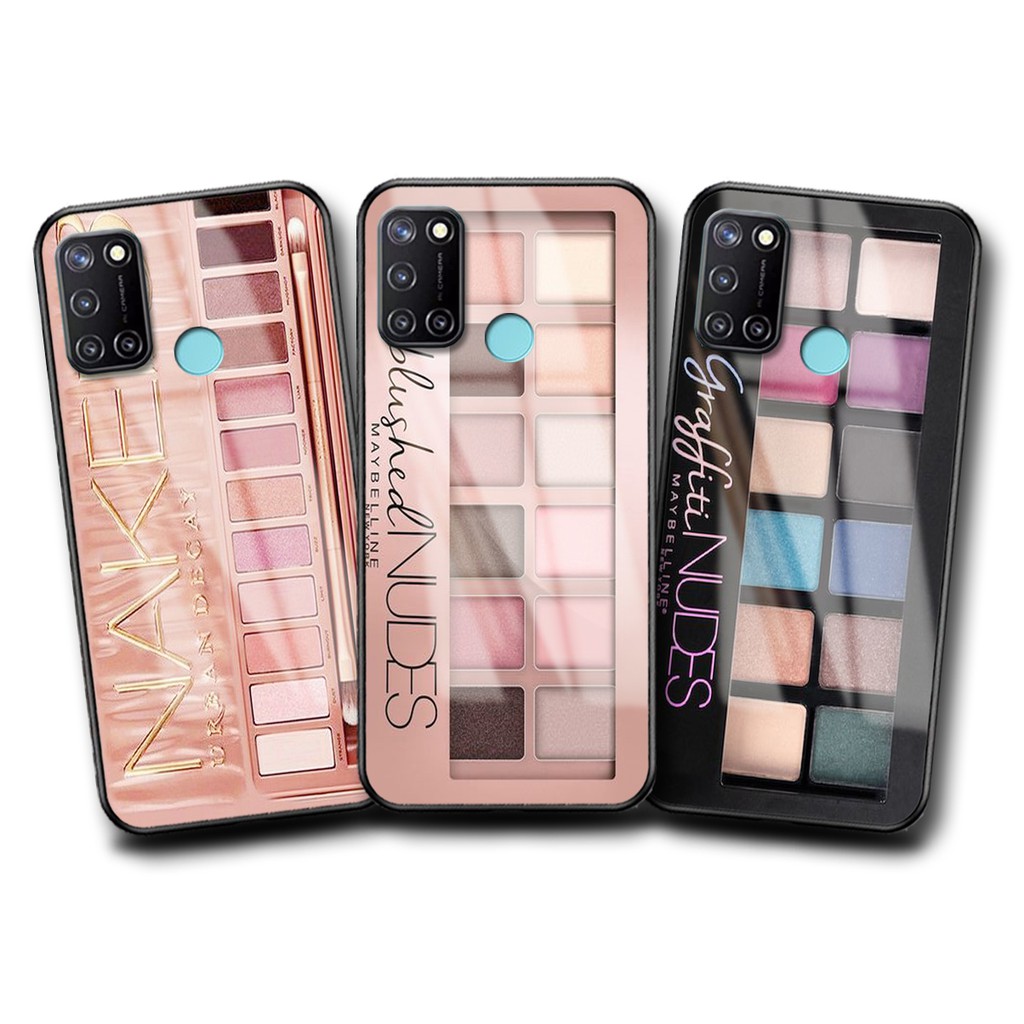 Softcase Glass Kaca MAKE UP Realme c17 [SF14] Casing Hp Realme c17 Case Handphone-Pelindung HP