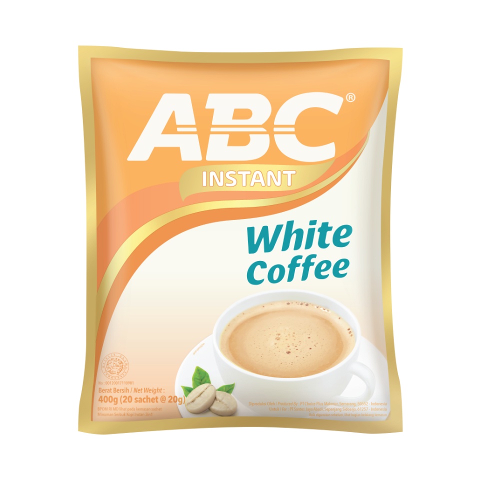 ABC Instant White Coffee 10x20gr