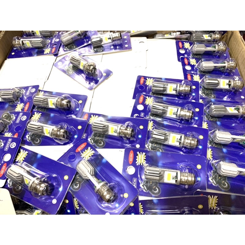 PROMO Lampu LED Utama Depan 2Led Motor Bebek ACDC dan Matic Soket H6 Led 2 Sisi PnP Putih