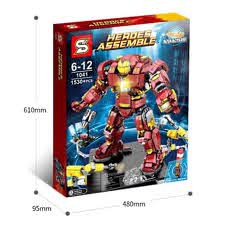 MAINAN BRICK SY 1041 MARK 44 HULKBUSTER IRONMAN // ACTION FIGURE kitchenware_bogor
