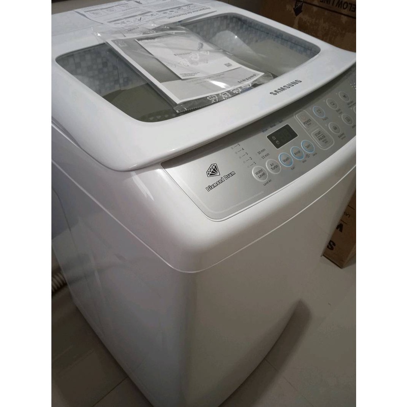 Mesin Cuci 1 Tabung SAMSUNG WA70H4000SG Full Otomatis Low Watt Diamond Drum 7 KG