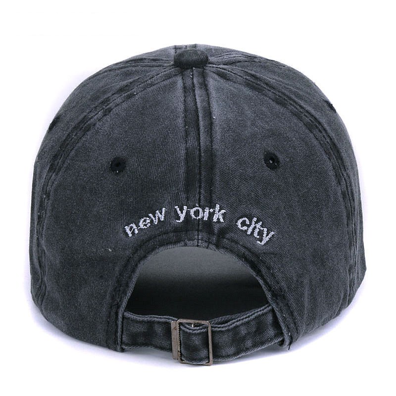 Topi baseball Motif Bordir Tulisan NEW YORK Bahan 100% Katun Gaya vintage Untuk Pria Dan Wanita