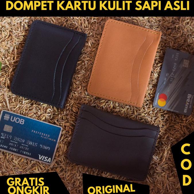 

Office & Stationery | Document Organizer | Dompet Kartu Pria Wanita Kulit Asli Card Wallet Holder Simpel Leather | Best Seller
