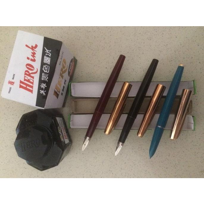 Hero Ink Calligraphy Set. Pena Tinta / Pulpen Kaligrafi Terlengkap 