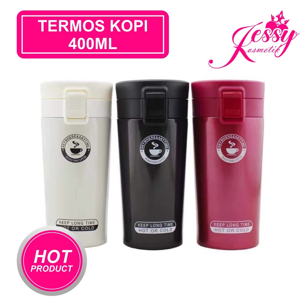 [400gr] T220 | TERMOS KOPI / VACUUM TUMBLER GELAS MUG COFFEE PANAS DINGIN CFD26