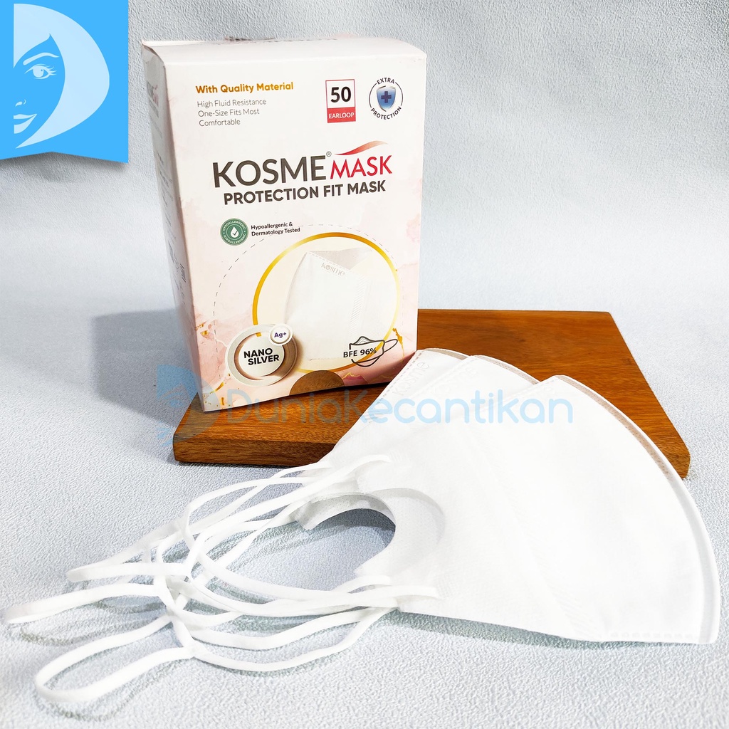 Kosme Mask Fitmask / Masker Duckbill Fit Mask / Fitmask Kids / Kosmemask KM 95 Masker Anti Jerawat KM95 Putih Hitam Warna Warni Black White Colour Color Promax Raffi Ahmad Nagita Slavina 1 BOX