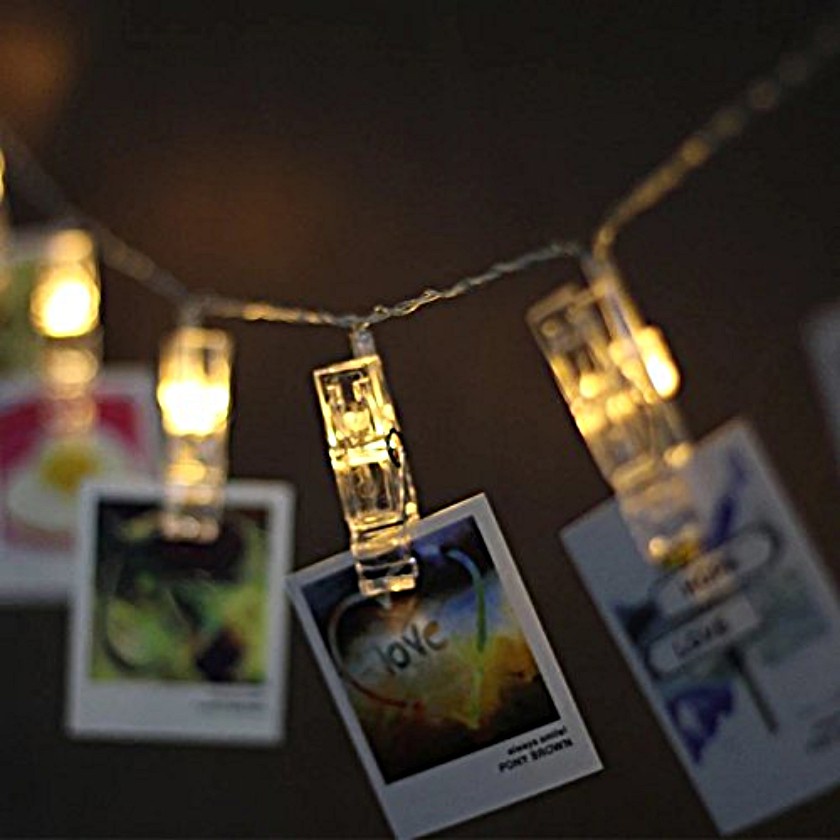Jepit Tumblr Transparan Klip Foto Mini Lampu Tumbler Akrilik Clip Photo S1147