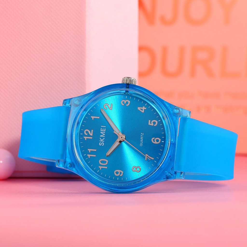 SKMEI 1760 Jam Tangan Wanita Analog Tali Silicone Transparan WATCHKITE WKOS