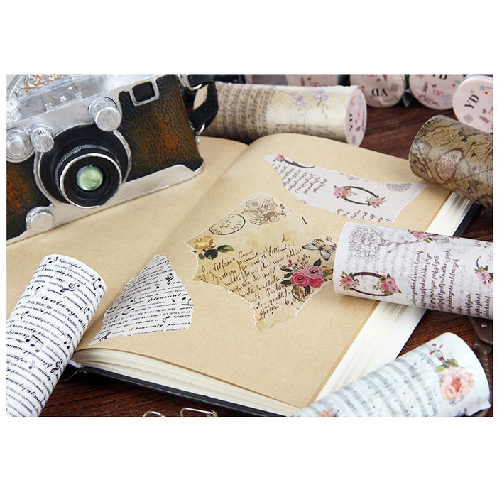 

Kusus Hari Ini 1Pc 5M Washi Masking Tape Tipe Retro/Klasik Vintage #17 Terlaris