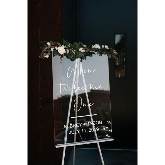 Dropp | Acrylic Wedding Sign / Welcome Board / Acrylic Welcome Sign / Signage