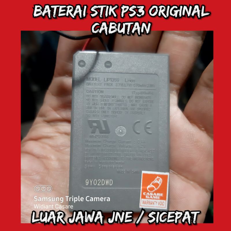 BATERAI STIK ORI MESIN PS3 SONY Batre