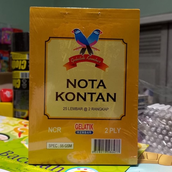 Nota Kontan Gelatik Kembar 2 Rangkap Ukuran Kecil