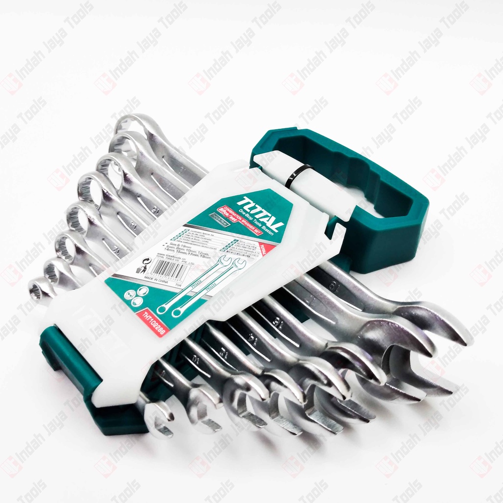 TOTAL THT102286 Kunci Ring Pas Set 8 Pcs 6 - 19 mm Combination Wrench