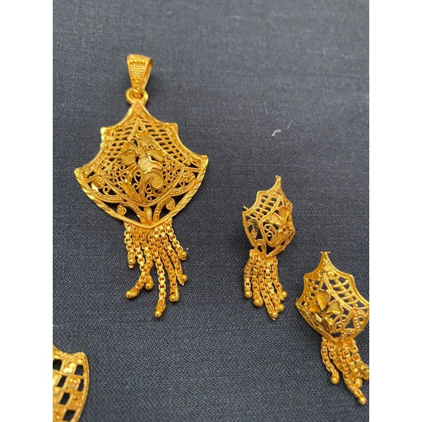 Kalung wanita berlapis Emas perak liotin /kalung Dubai set Emas/Aksesoris wanitabb 68-1