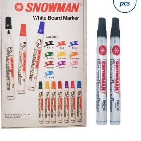 

✽ Spidol SNOWMAN White Board - 1pack isi 12pcs ♛
