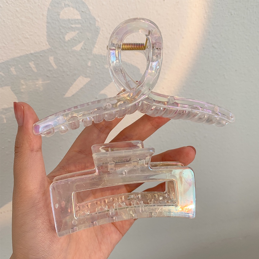 YEEZII Jepit Rambut Bentuk Persegi Panjang Warna-Warni Untuk Wanita