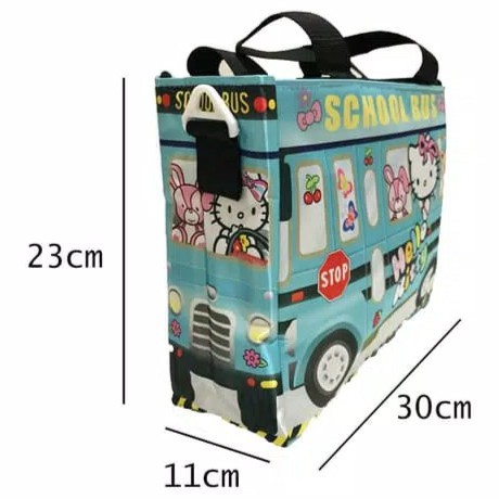 BAJ TAS 2 IN 1 NGAJI TENTENG / SELEMPANG SLEMPANG ANAK LES KARAKTER  / IMPORT SCHOOL BUS BE / TA041