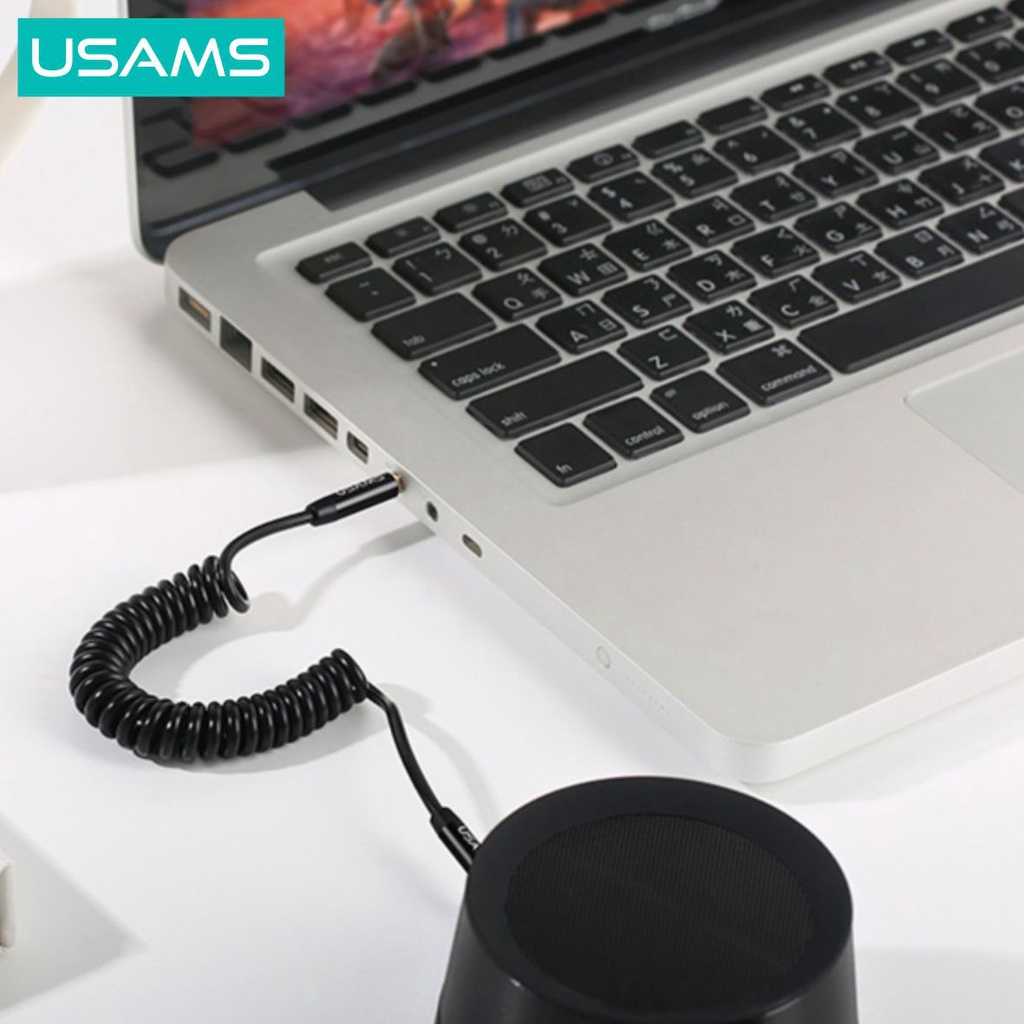 USAMS SJ256 Kabel AUX Spring HiFi 3.5mm