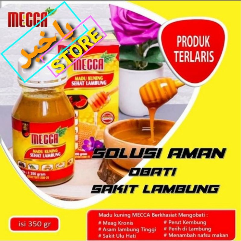 

madu kuning lambung mecca 350gr