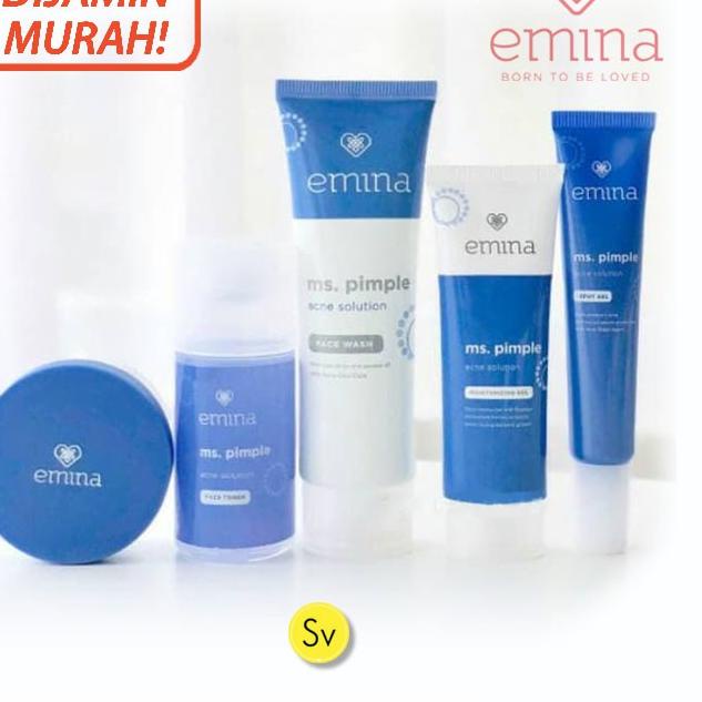 Ready PYKFY Paket Komplit Emina Ms Pimple Acne Solution 5 in 1 75 Kirim Sekarang