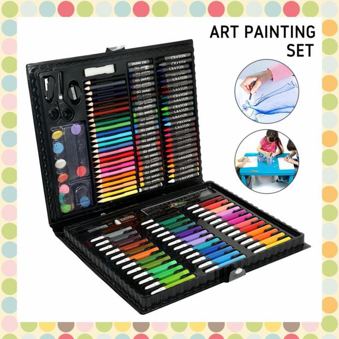 

Art / Art Painting Set 150Pcs Crayon, Pensil Warna, Spidol, Alat Lukis Anak