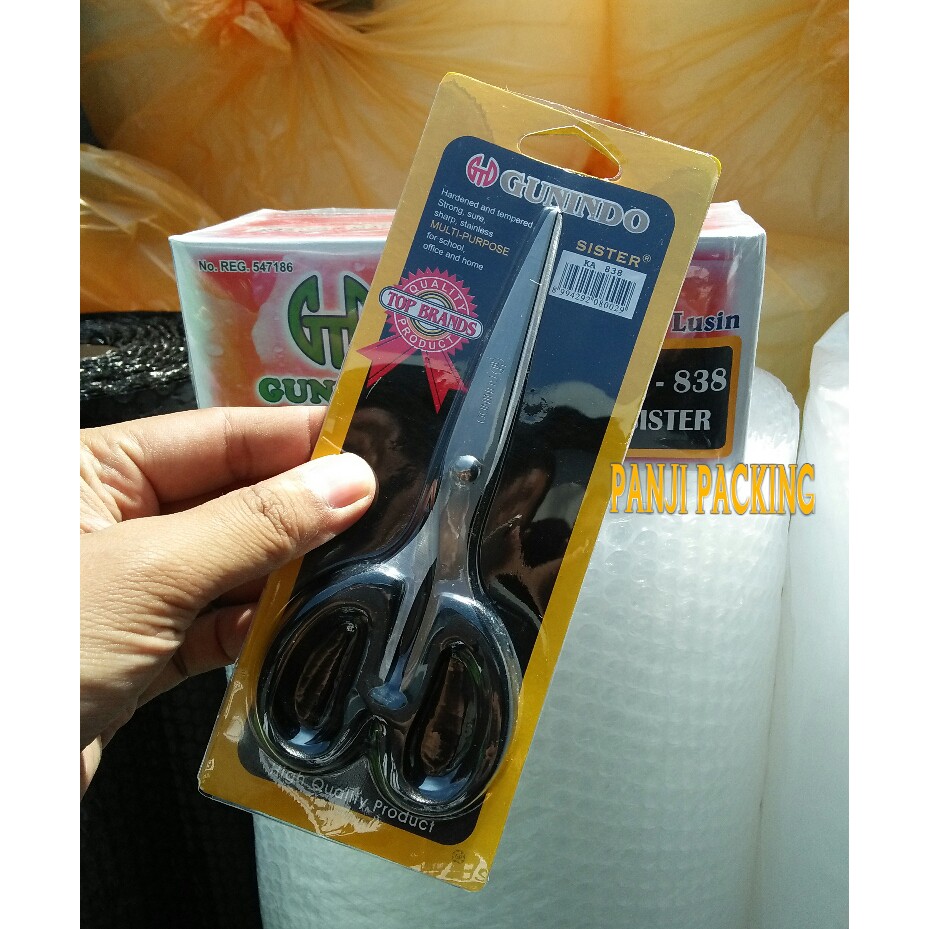 

GUNTING SEDANG GUNINDO SISTER SCISSOR UKURAN MENENGAH KUAT TAJAM