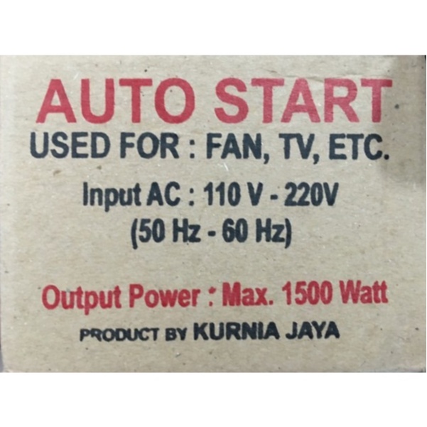 KJ 1500Watt Inverator Power Start 1500w Automatic Soft Start