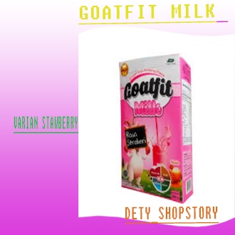 

susu kambing etawa bubuk goatfit rasa stawbery goatfit milk susu kambing asli syifa 200gram asli