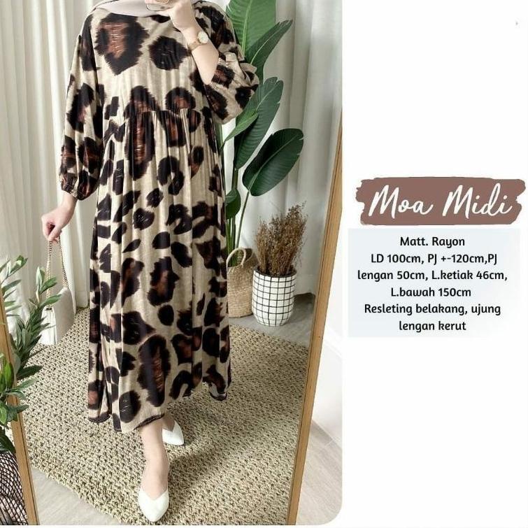 MOA MIDI DRESS PREMIUM RAYON [WGW.16Ap22υ]