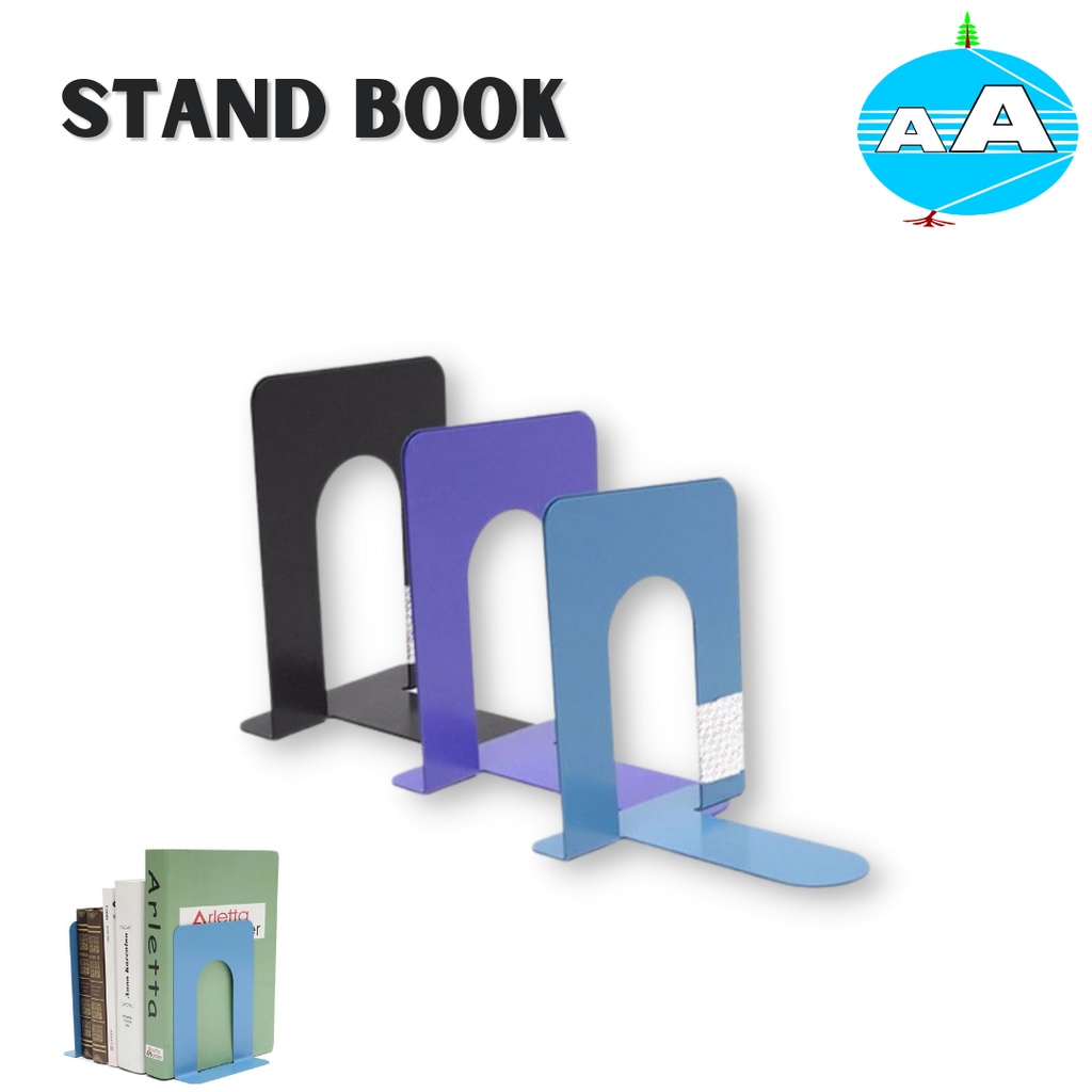 Stand Book / Penyangga Buku / Sandaran Buku Besi