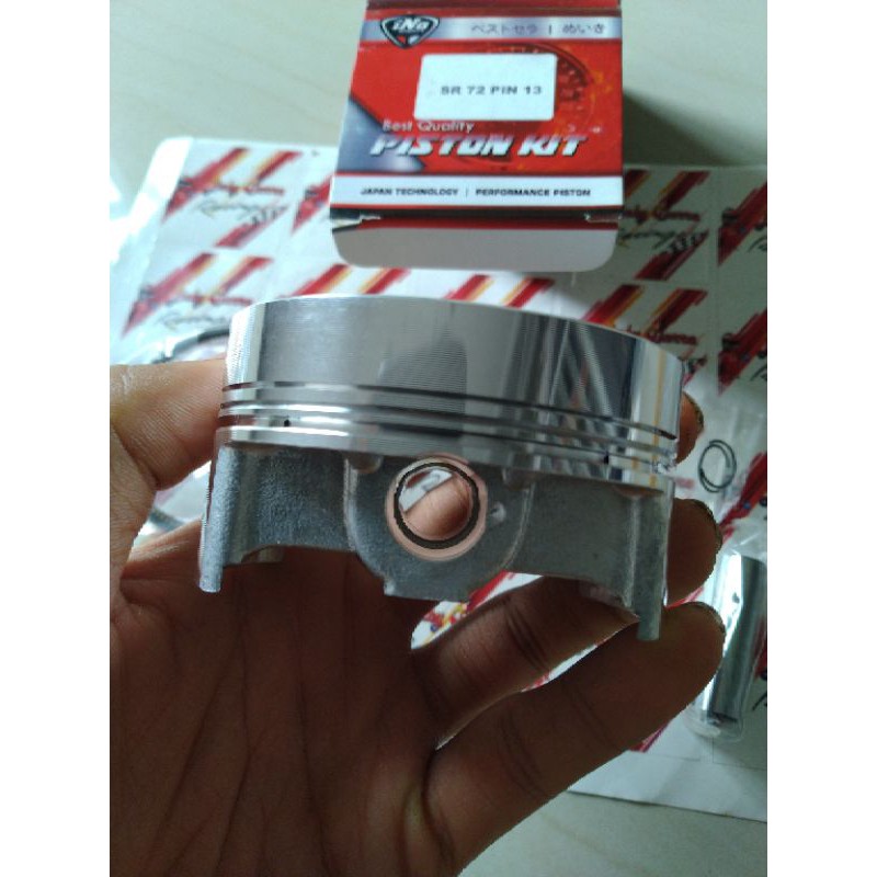PISTON KIT INAPRO 72 PEN 13 MM SINGLE S RING SR 1 RING TERBARU TERMURAH TERLARIS DOME MENTAH JENONG