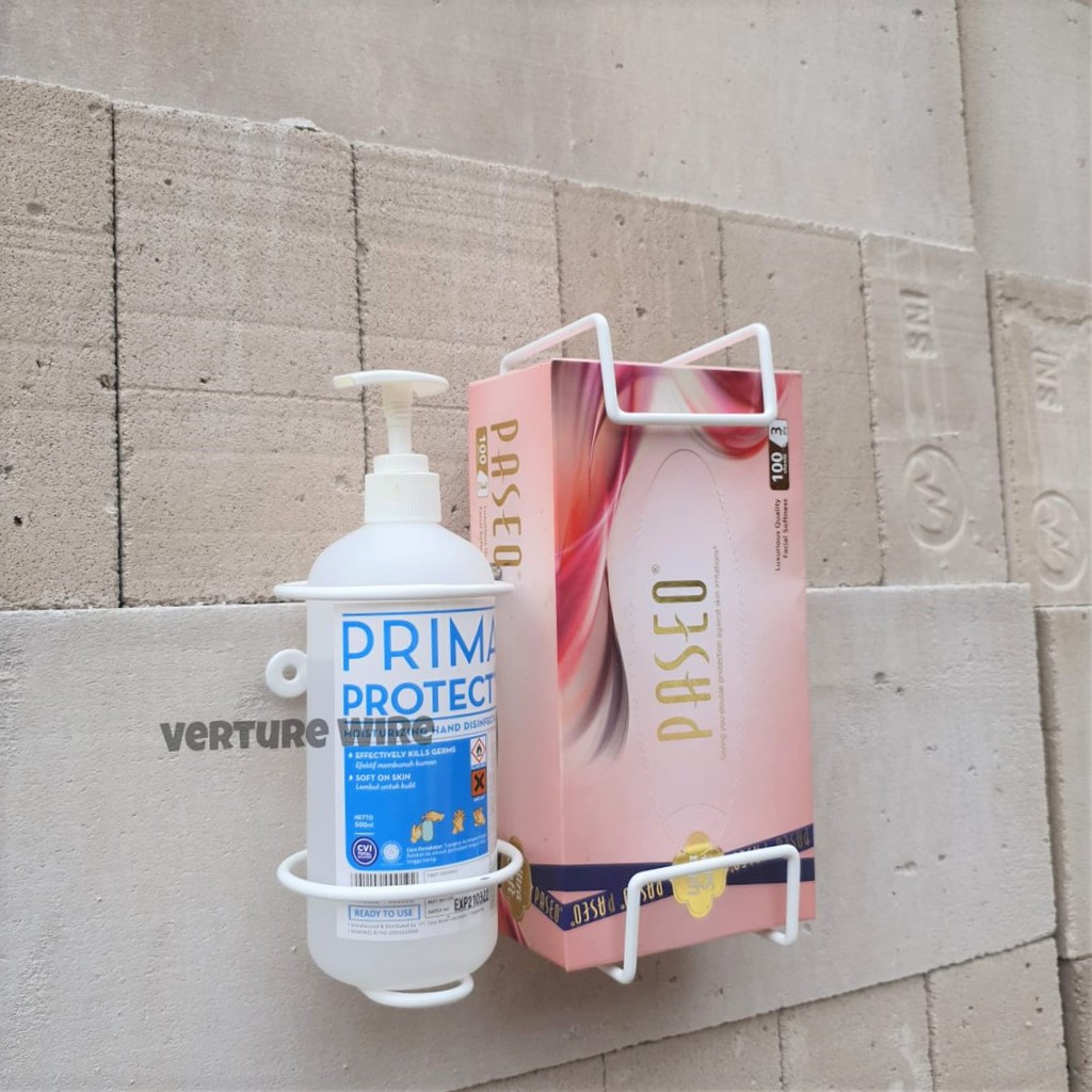 Bracket Hand Sanitizer / Dudukan Hand Sanitizer & Tissue