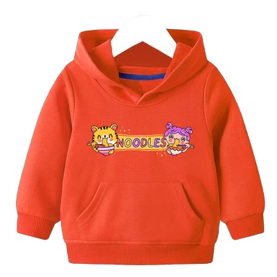 Sweater Anak Noodles Hoodie Anak Fleece Umur 2 - 6 Tahun