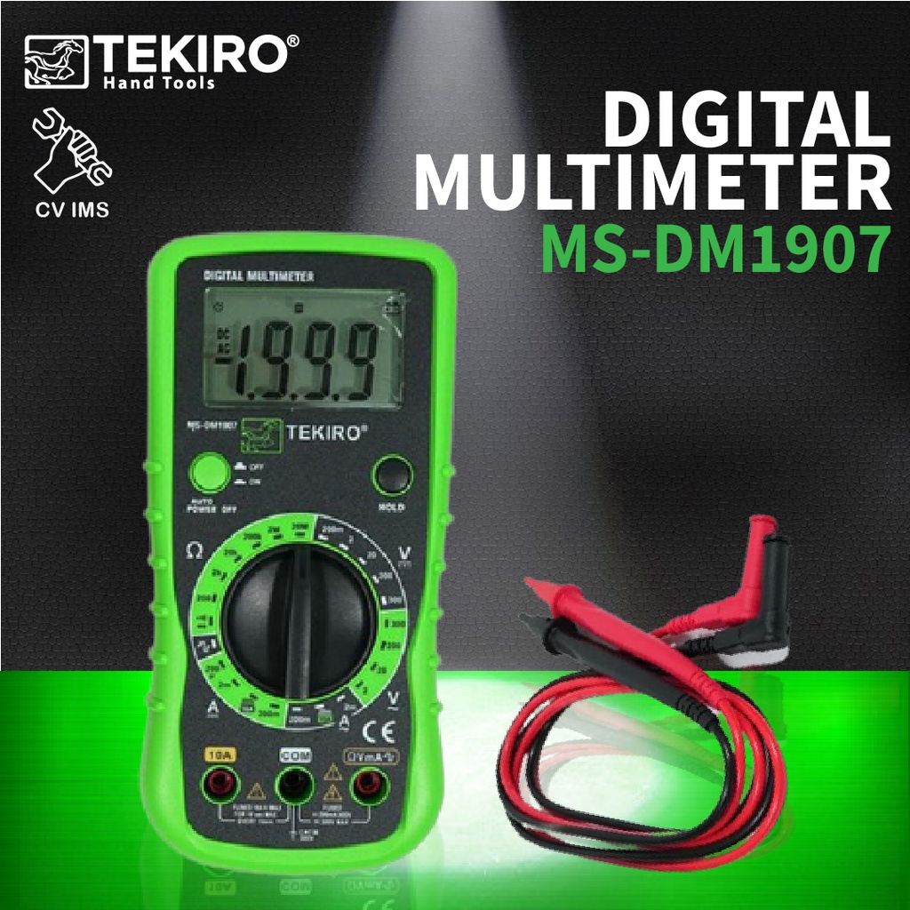 Avometer Digital Multimeter MS-DM1907 TEKIRO