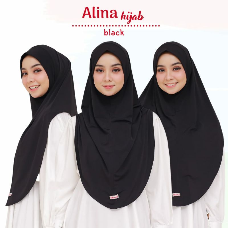 Alina Hijab by Monia Hijab Kids size LXL | Hijab Terbaru | Hijab Instant Terbaru