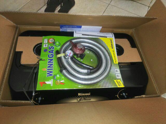 Kompor Rinnai Ri-302s+tabung Gas 3kg+isi Full+selang Paket Win