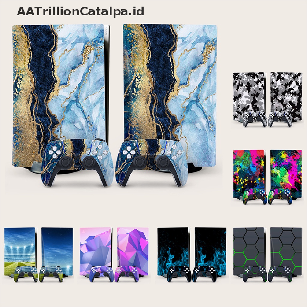 Aatrillioncatalpa PS5 Stiker Decal Vinyl Motif Planet Untuk PlayStation 5 Disk