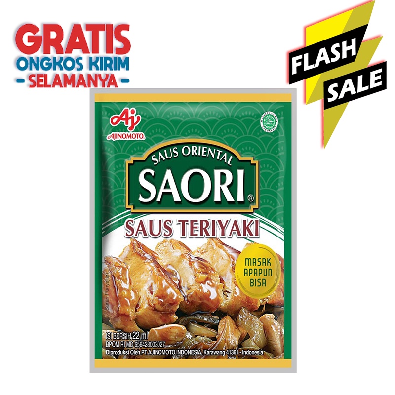 

SAORI SAUS TERIYAKI SACHET 22ML BUMBU INSTANT SAOS TERIYAKI