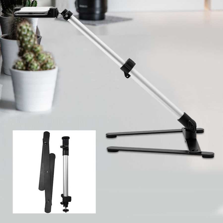 (BISA COD) FTIHSHPTebru Overhead Tripod Photo Studio Stand Photography Bracket - TB10