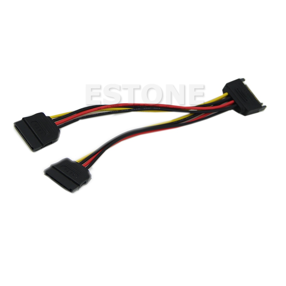 zzz 20cm SATA Power T/Y Splitter Extension Cable Adapter 01#