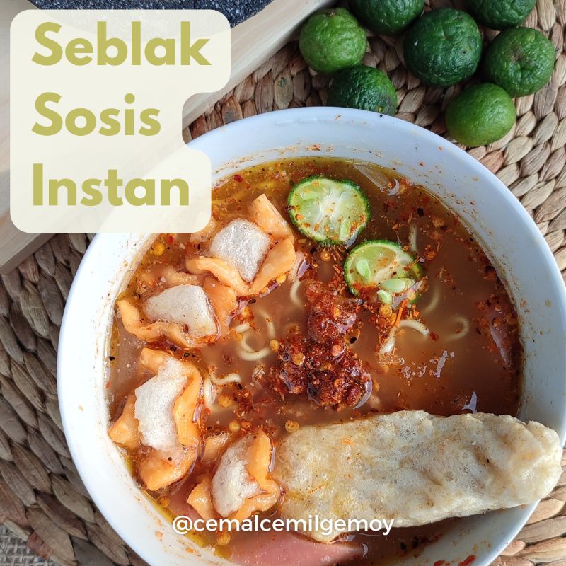 

SEBLAK SOSIS INSTAN CEMAL CEMIL GEMOY TERMURAH PORSI KENYANG